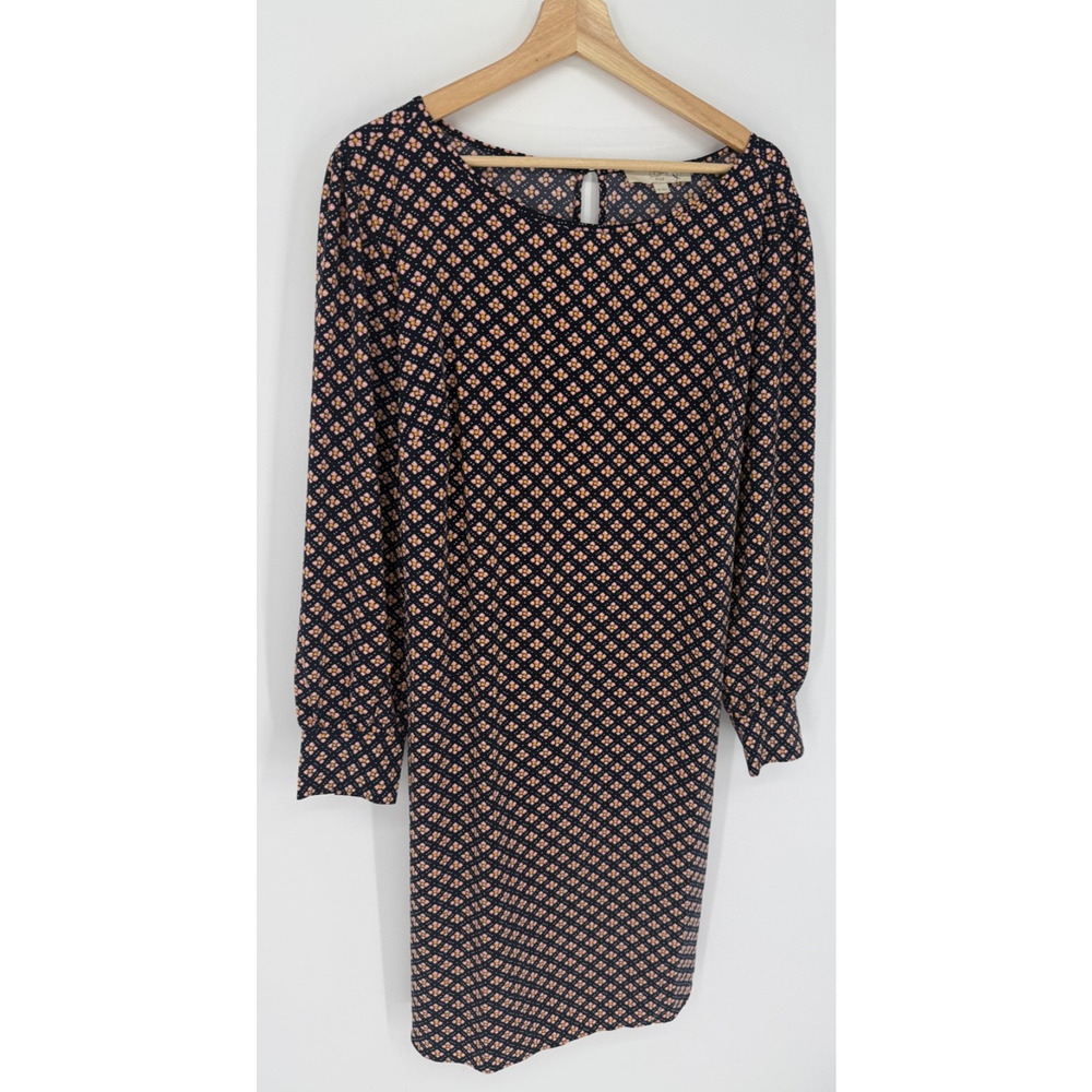 Loft PLUS Sz 20, 42" long Women's Tie Waist Dress  Flowers, 3037